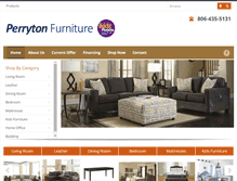 Tablet Screenshot of perrytonfurniture.com